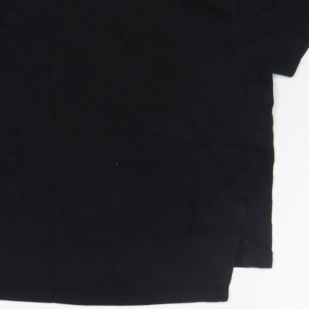 Brand and care label for Primark girls’ black basic t-shirt, size 2-3, years