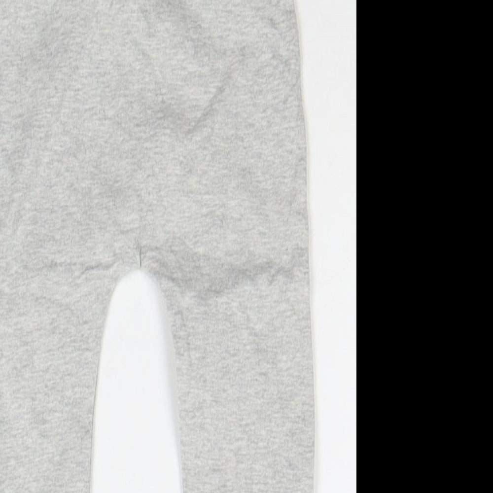 Brand and care label for George Baby Grey Jogger Leggings, size 6-9, Months