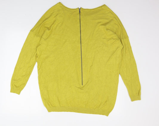 Atmsophere Womens Yellow Pullover Jumper Size L