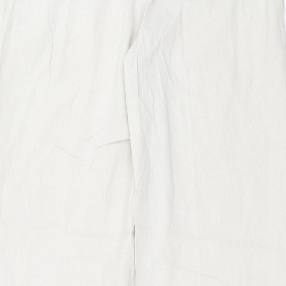 Womens UK Size 16 Mia Moda Regular Fit Beige Trousers