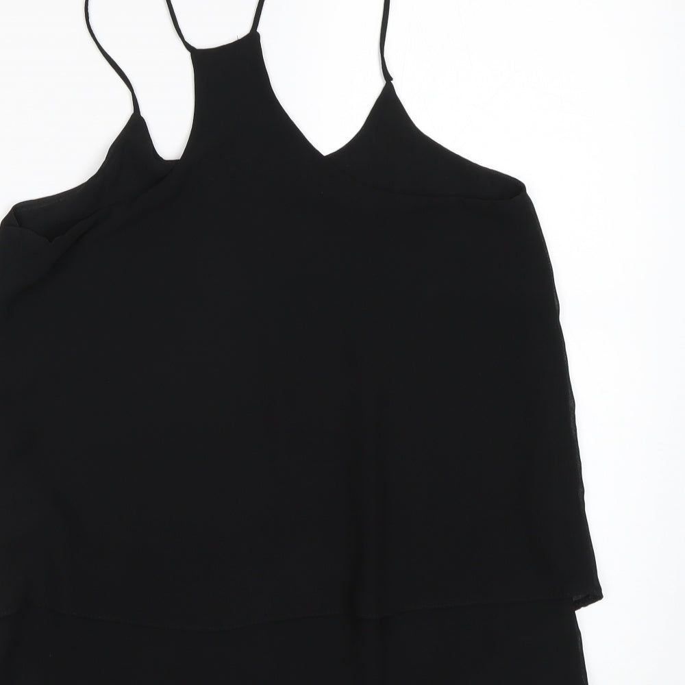 Womens UK Size 8 New Look Black Basic Tank