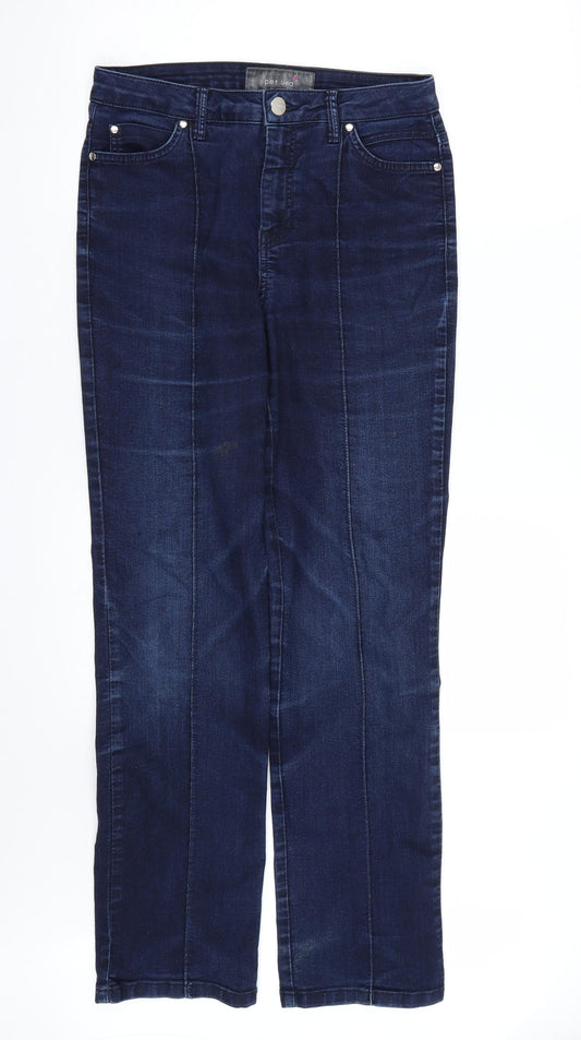 Womens UK Size 30 Per Una Regular Fit Skinny Blue Jeans