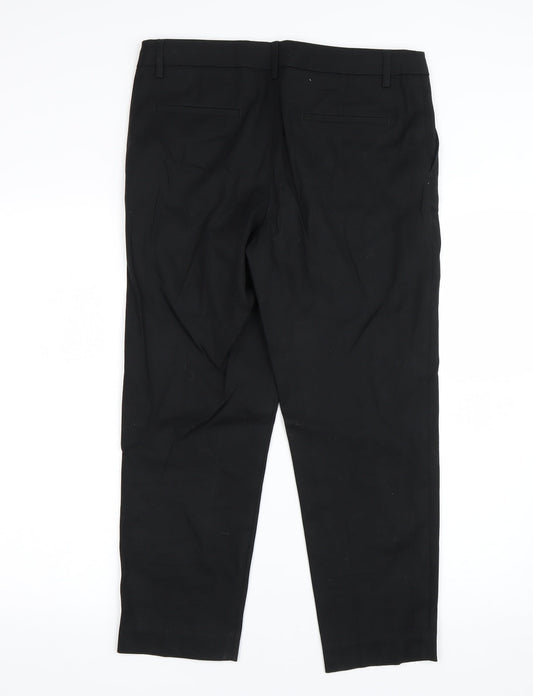 Womens UK Size 10 NEXT Regular Fit Black Trousers