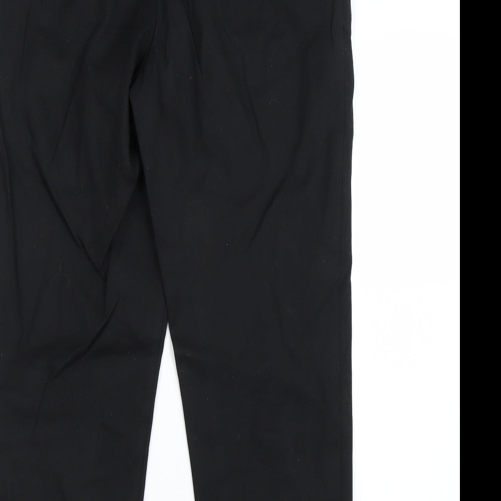 Womens UK Size 10 NEXT Regular Fit Black Trousers