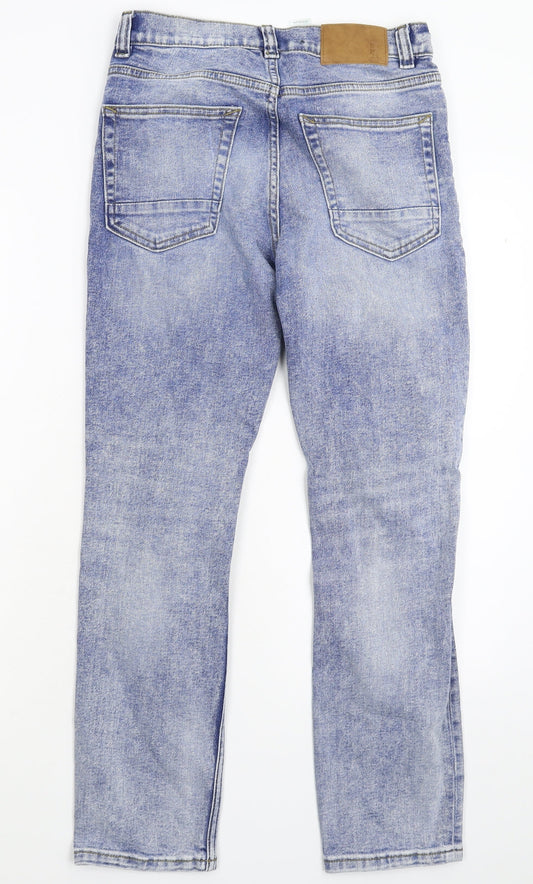 Burton Mens Blue Denim Skinny Jeans Size 28 L28 in