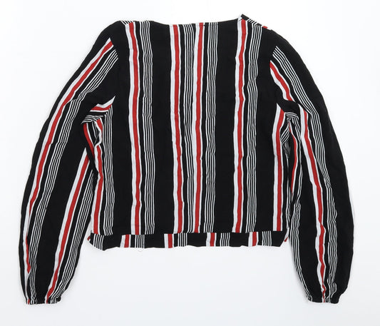 Primark Girls Multicoloured Striped Basic Blouse Size 14-15 Years