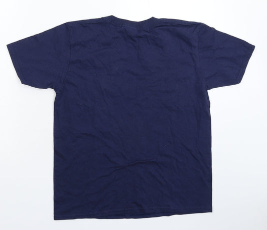 Gildan Boys Blue Basic T-Shirt Size XL