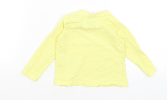 Lupilu Baby Yellow Basic T-Shirt Size 9-12 Months