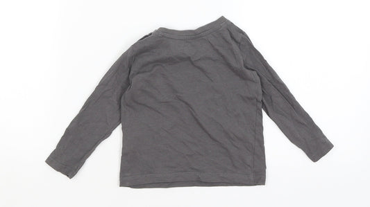 Lupilu Baby Grey Basic T-Shirt Size 9-12 Months