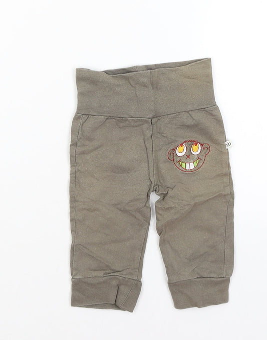 My Little Bear Baby Green Jogger Trousers Size 3-6 Months