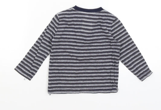 F&F Baby Blue Striped Basic T-Shirt Size 12-18 Months