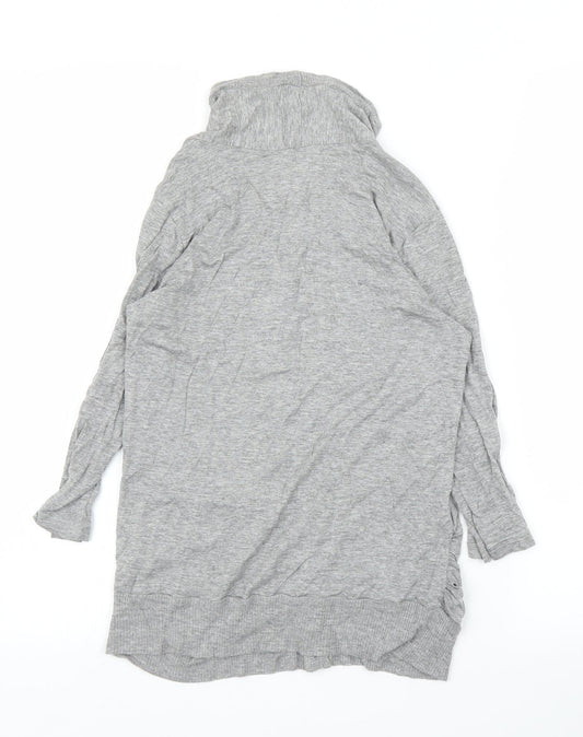 Womens UK Size 10 Topshop Grey Cardigan Jumper
