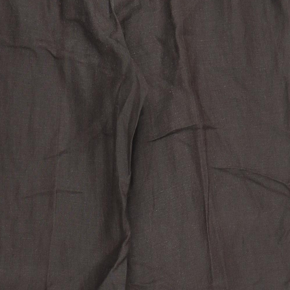 Womens UK Size 16 BM Regular Fit Brown Trousers