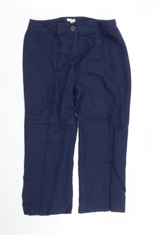 Womens UK Size CC Regular Fit Blue Trousers