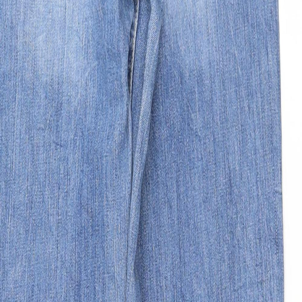 Womens UK Size 34 FIVE Regular Fit Straight Blue Jeans
