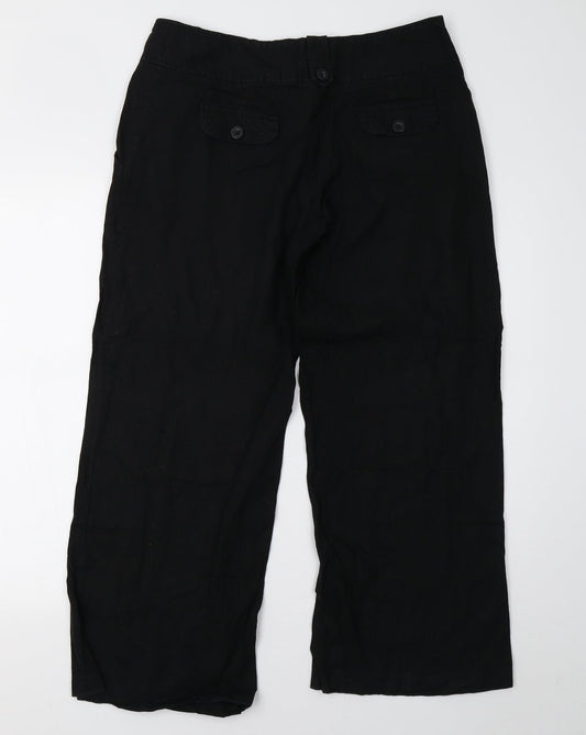 Matalan Womens Black Trousers Size 12 L28 in
