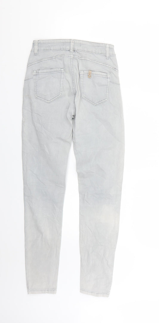 miss bonbon Mens Grey Skinny Jeans Size S L25 in