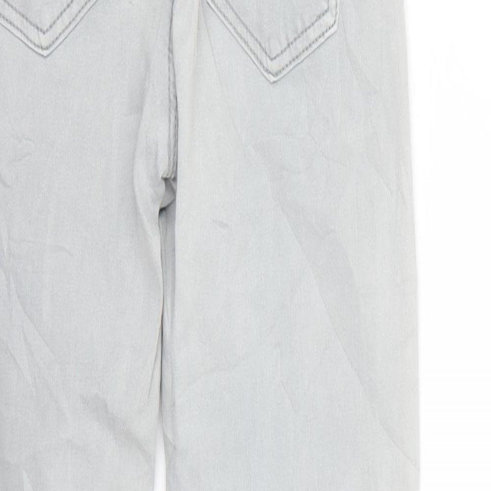 miss bonbon Mens Grey Skinny Jeans Size S L25 in