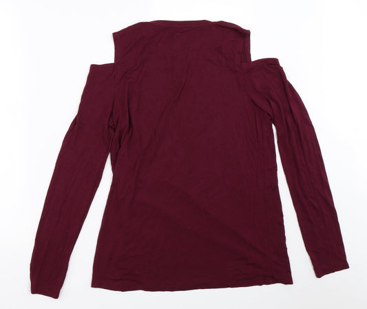 Womens UK Size M Gap Purple Basic T-Shirt