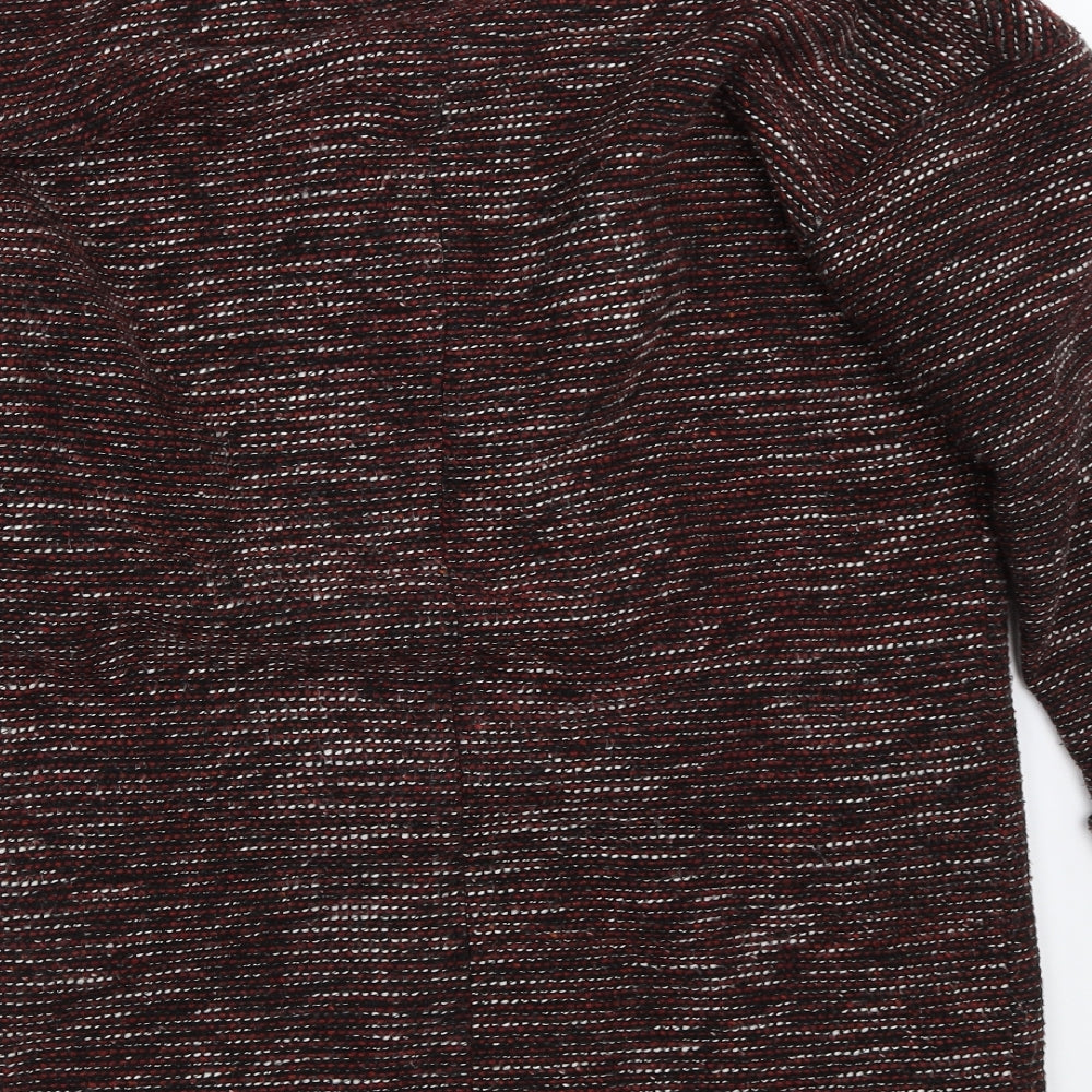 Papaya Womens Black Overcoat Coat Size 10