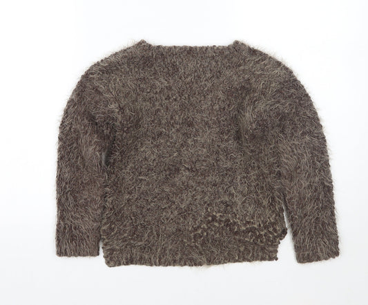 NEXT Girls Brown Pullover Jumper Size 8 Years