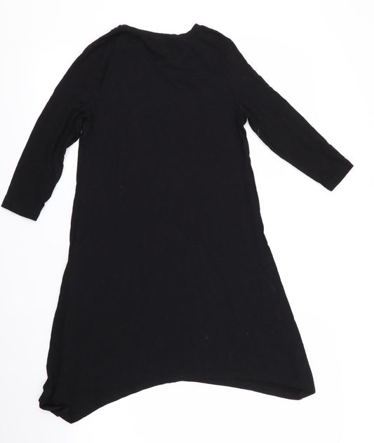 Atmosphere Womens Black A-Line Size 4