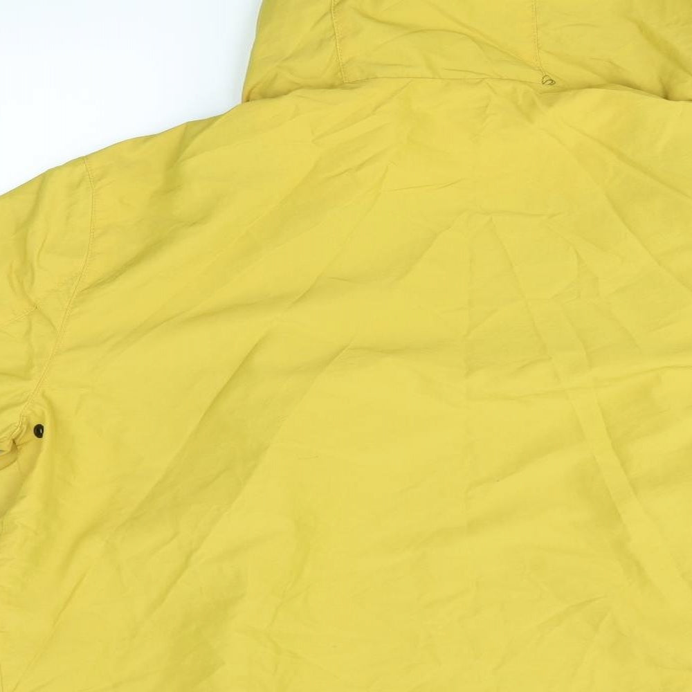 H&M Womens Yellow Overcoat Coat Size M