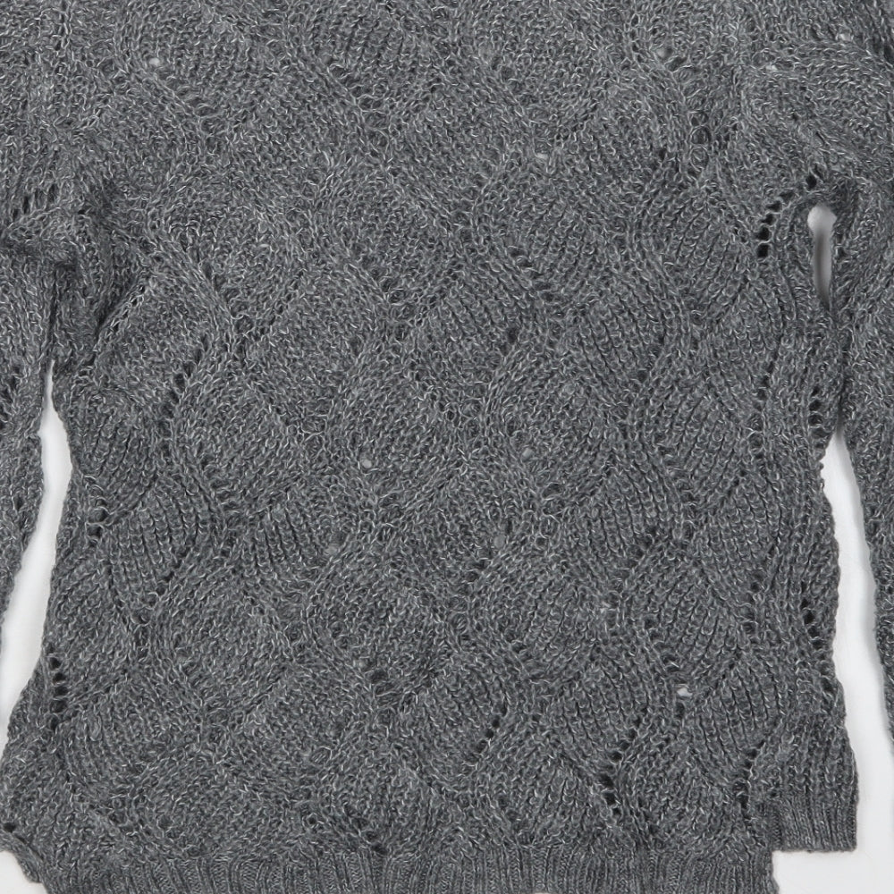 Womens UK Size 6 Atmosphere Grey Pullover Jumper