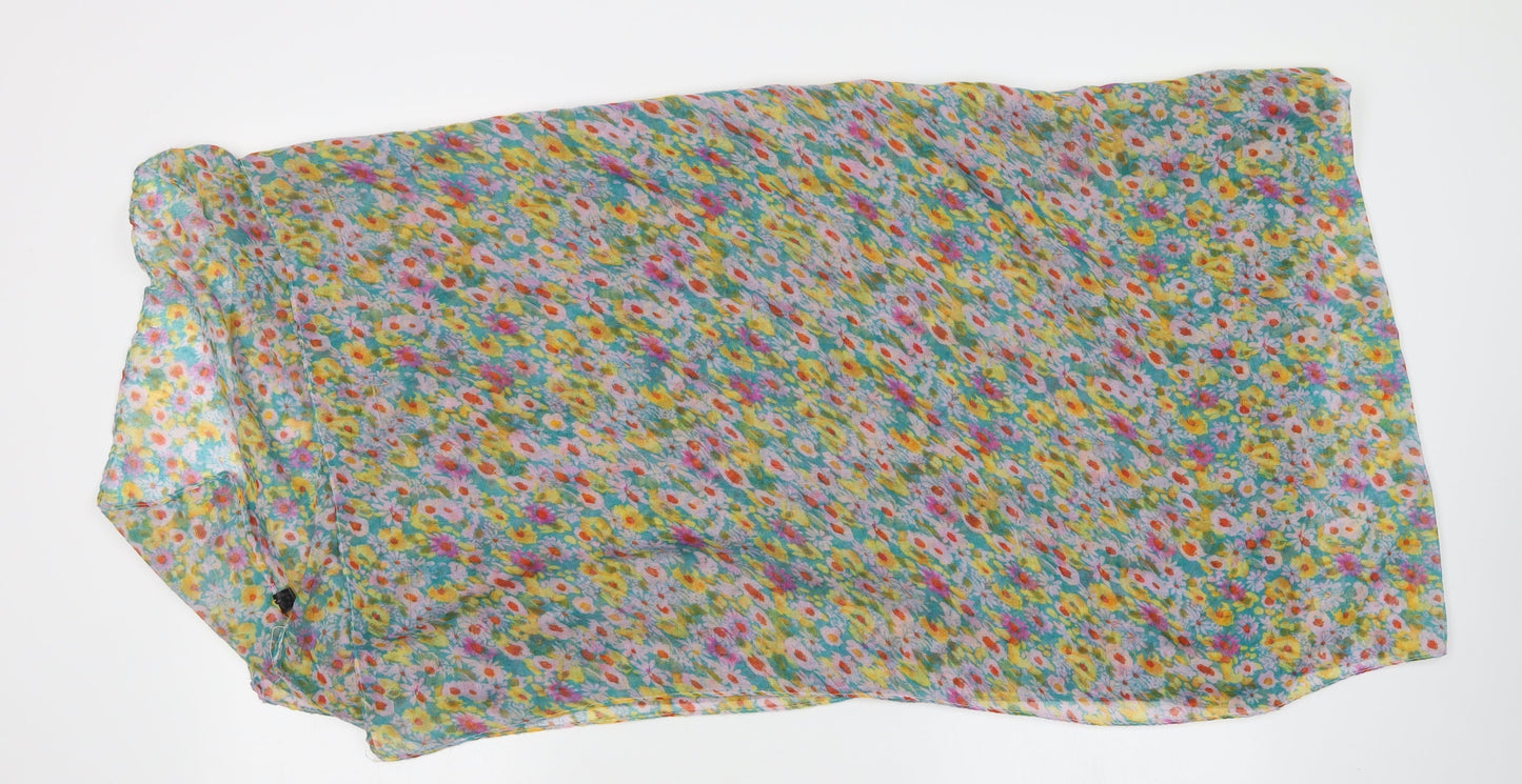 Preworn Womens Multicoloured Floral Shawl/Wrap