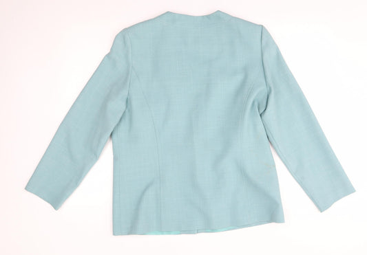 EWM Womens Blue   Jacket Blazer Size 14