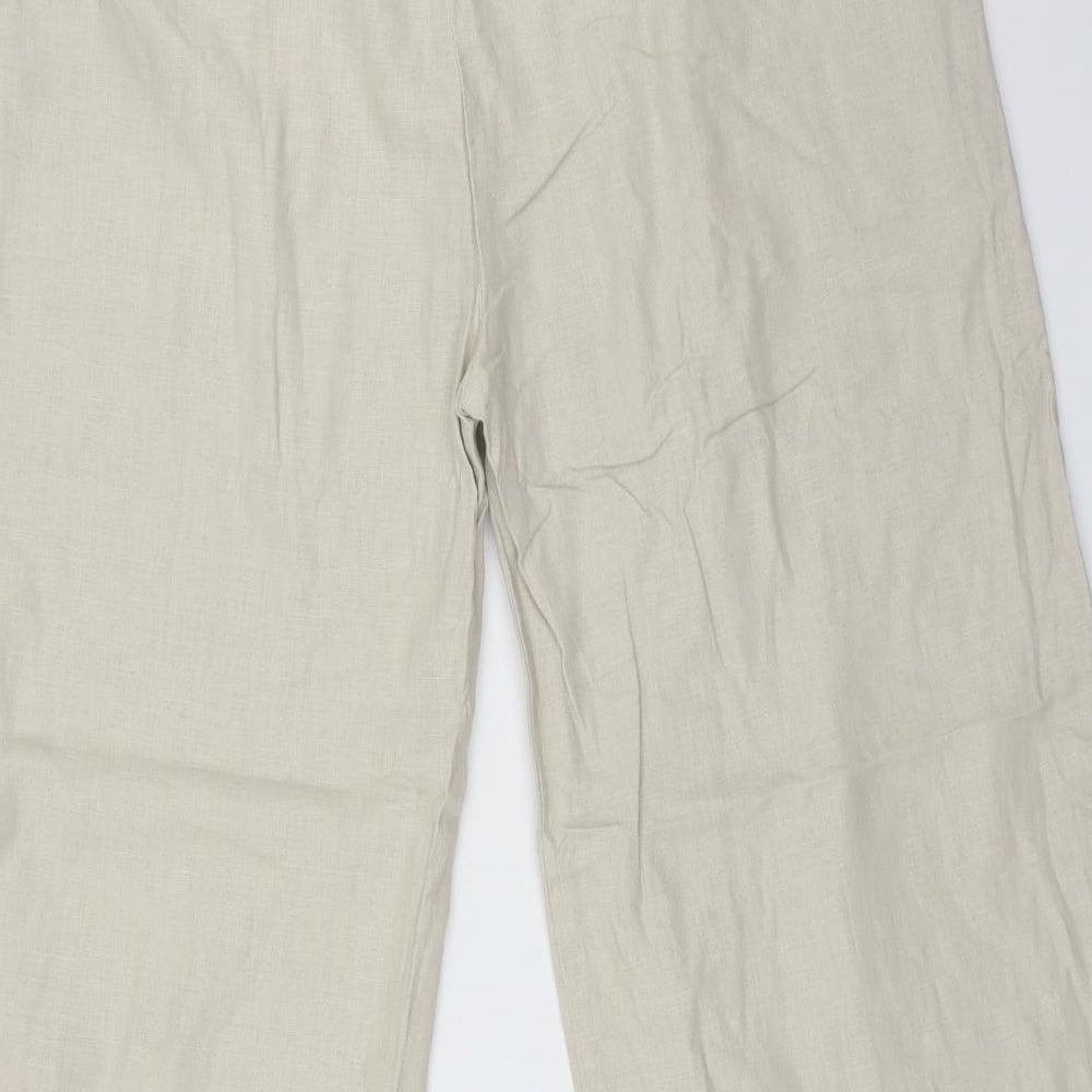 Womens UK Size 14 Dorothy Perkins Regular Fit Beige Trousers