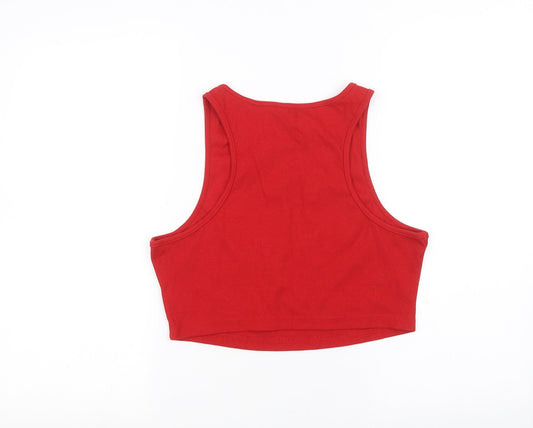 SheIn Womens Red Basic T-Shirt Size L