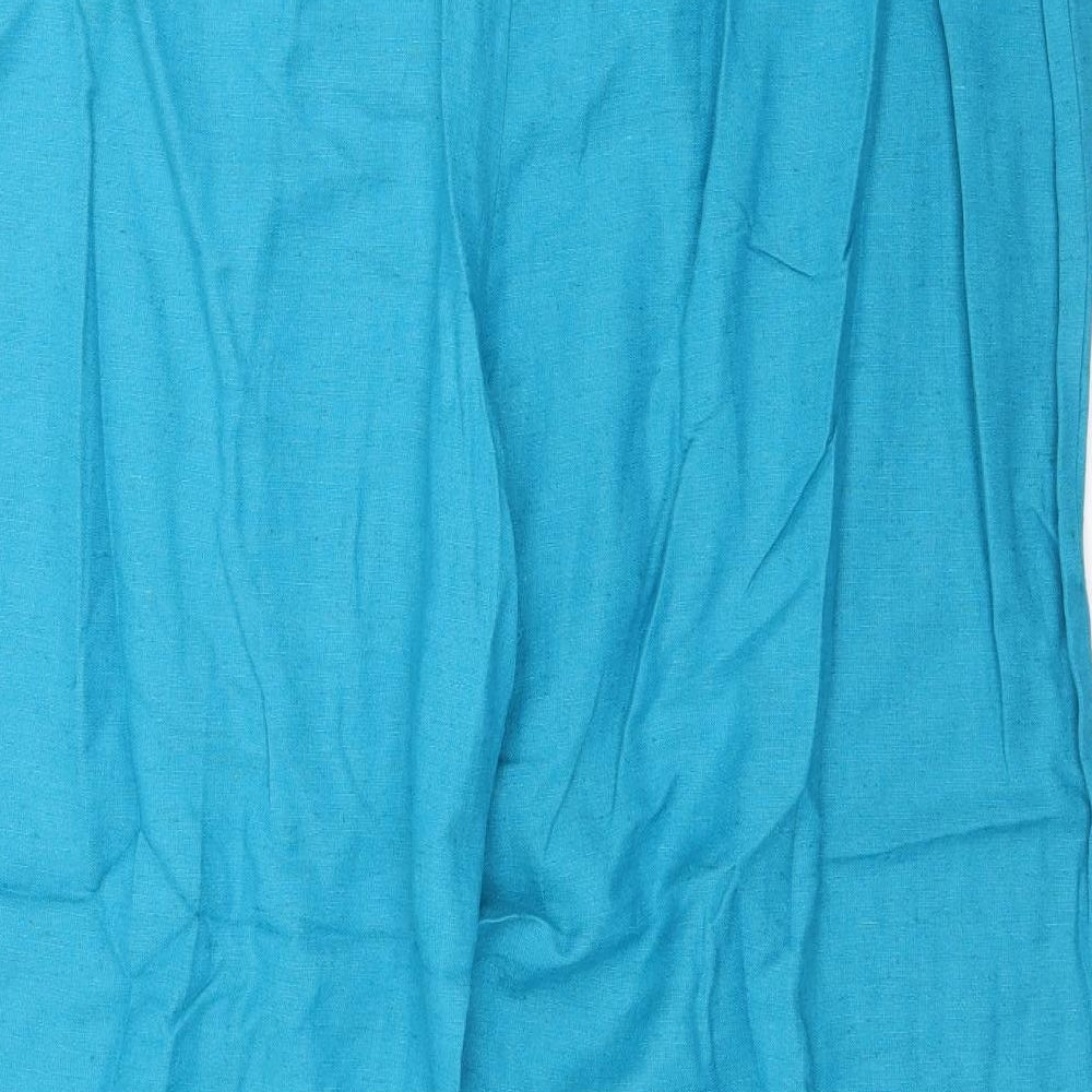 Joanna Hope Womens Blue Cropped Trousers Size 20 L26 in