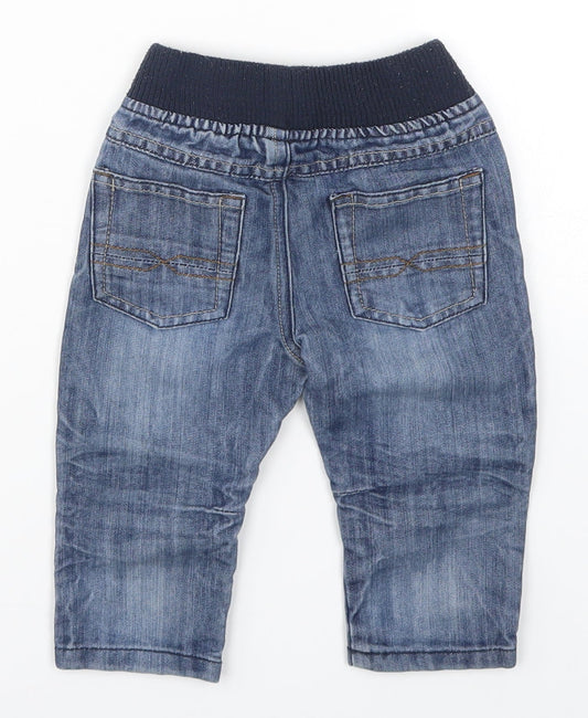 Matalan Boys Blue Denim Capri Jeans Size 9-12 Months
