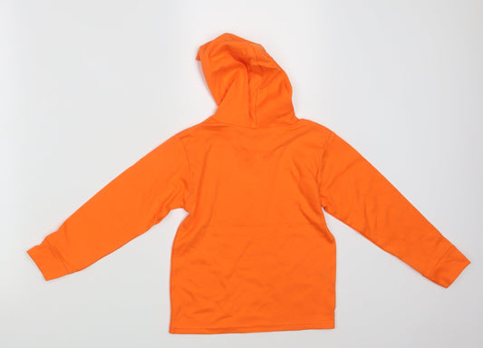 Preworn Girls Orange Pullover Hoodie One Size