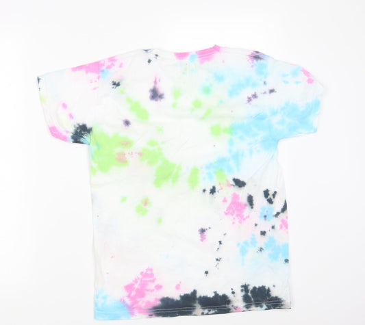 Fruit of the Loom Girls Multicoloured Colourblock Basic T-Shirt Size 12-13 Years