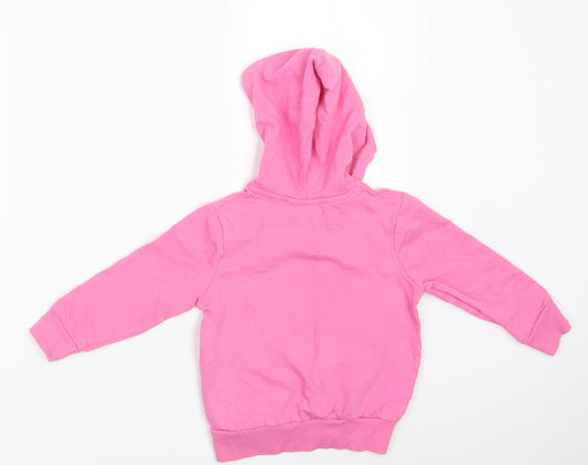 Minnie Mouse Girls Pink Pullover Hoodie One Size