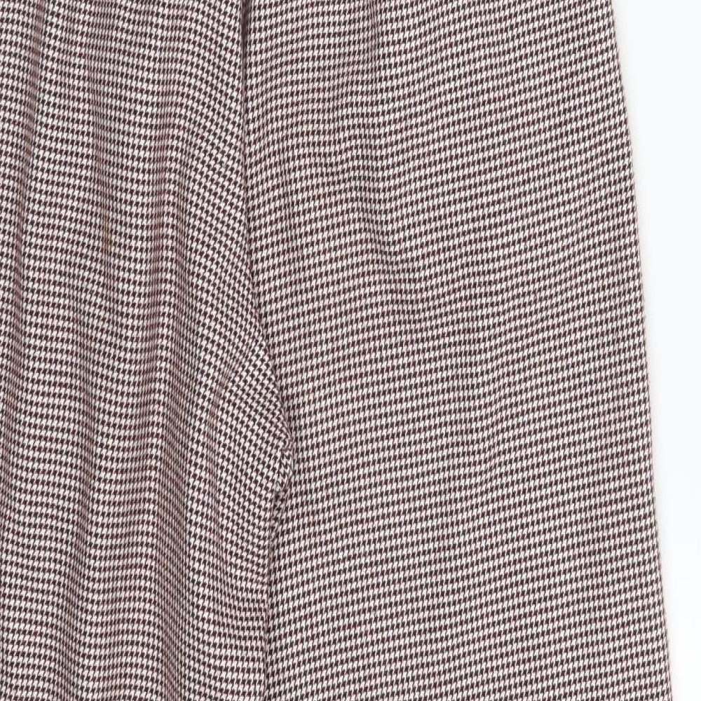 Womens UK Size S Zara Regular Fit Dress Pants Purple Trousers