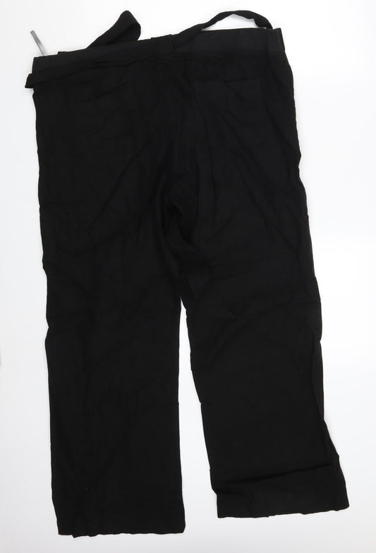 Womens UK Size 16 Dorothy Perkins Regular Fit Bloomer Black Trousers
