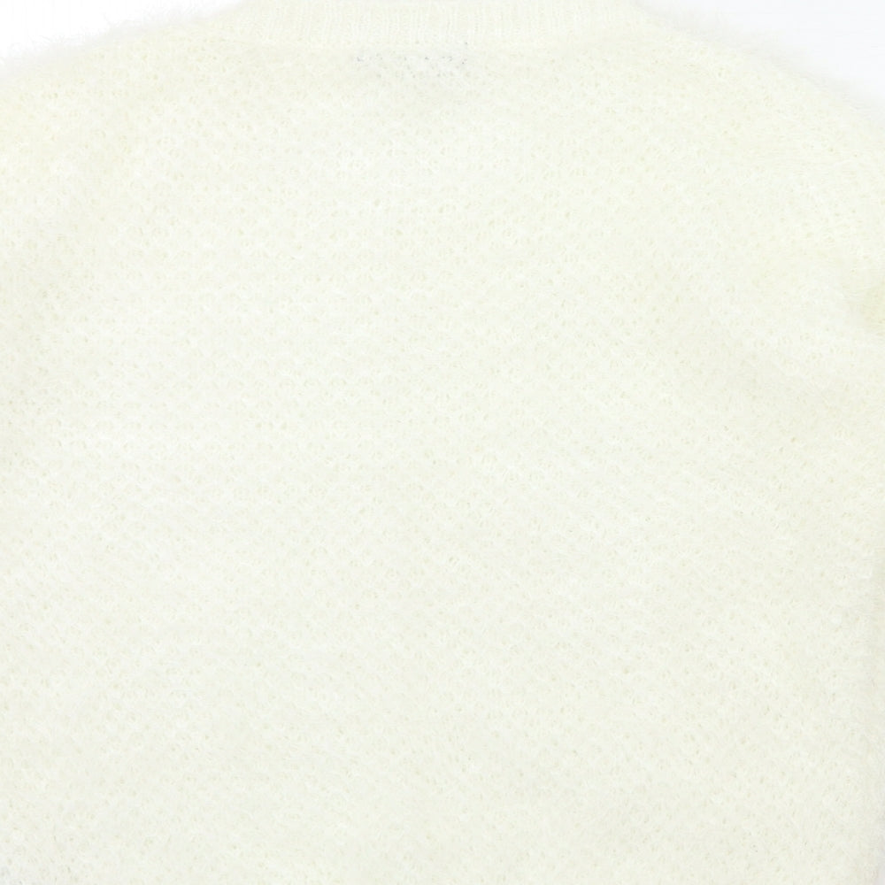 Atmosphere Womens White Knit Pullover Jumper Size 12