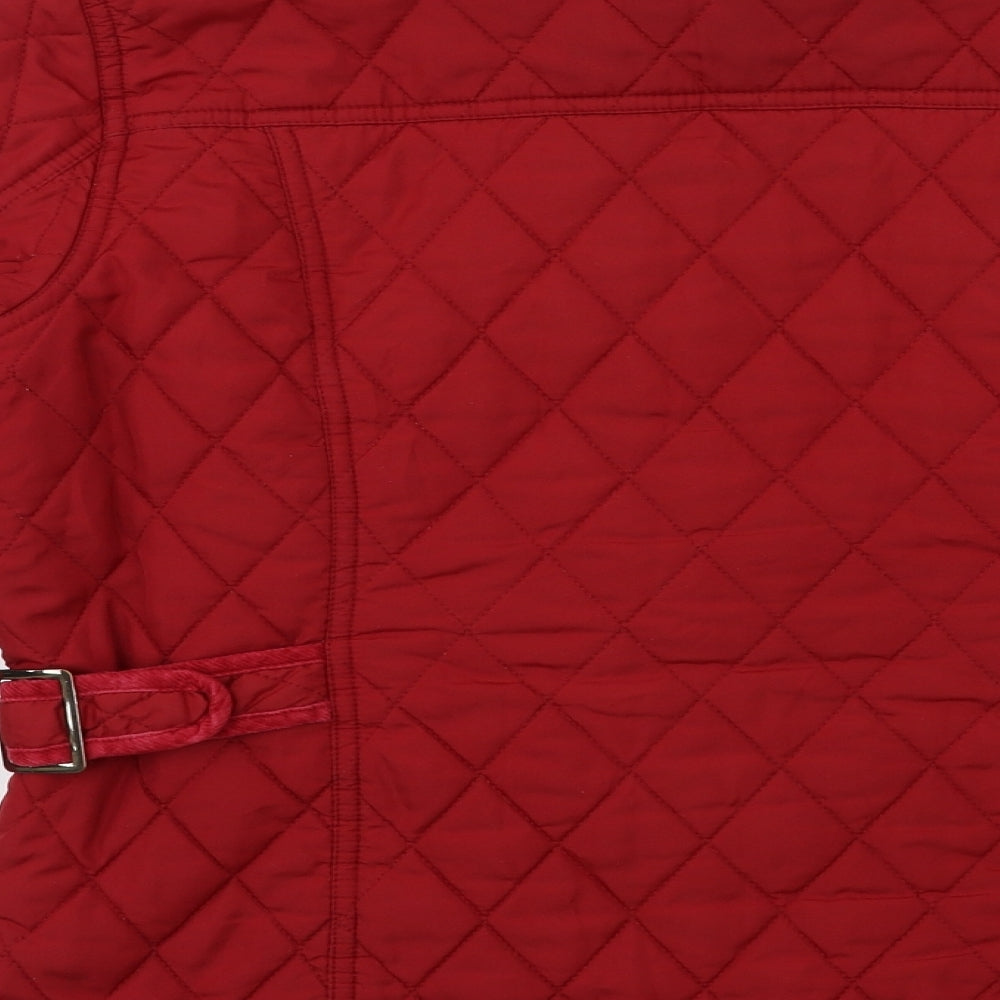 George Womens Red Quilted Jacket