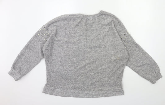 George Womens Grey Pullover Jumper Size L