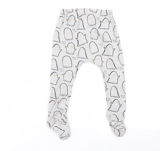 Asda George Boys Grey Geometric Babydoll Pyjama Pants Size 9-12 Months