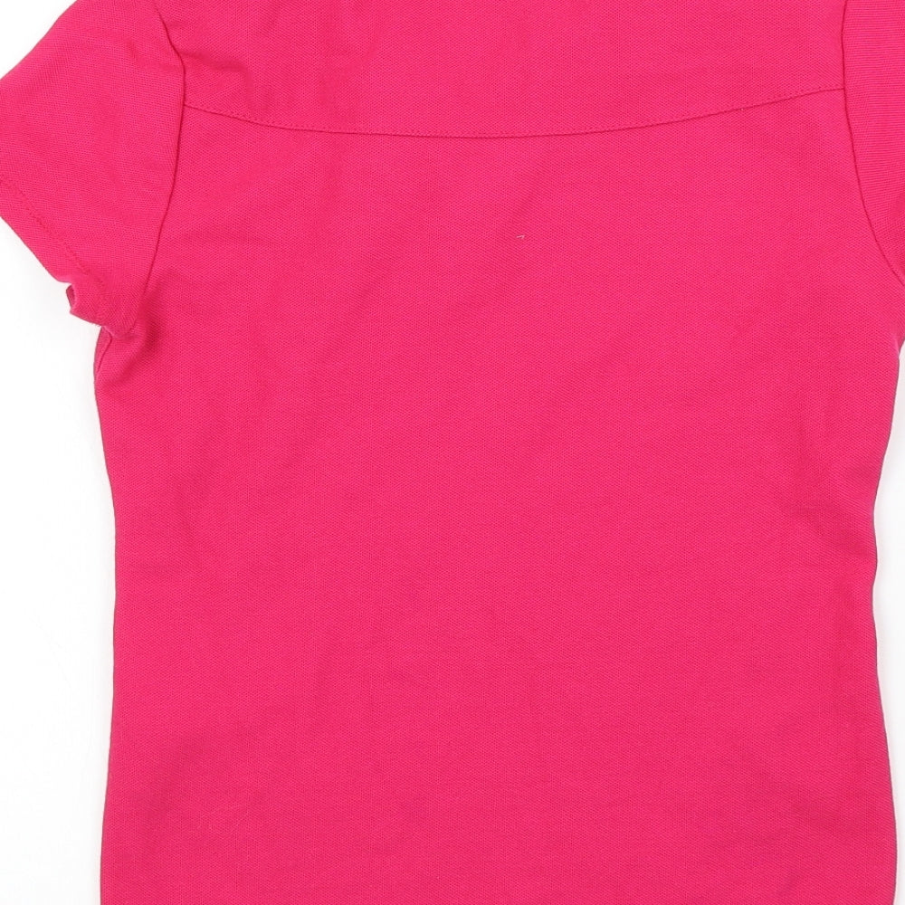 LA Gear Womens Pink Colourblock Basic T-Shirt Size 6