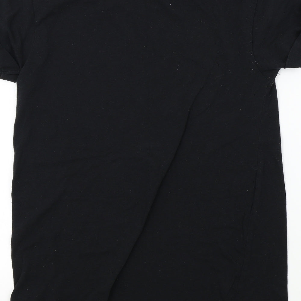 Womens UK Size 8 New Look Black Basic T-Shirt