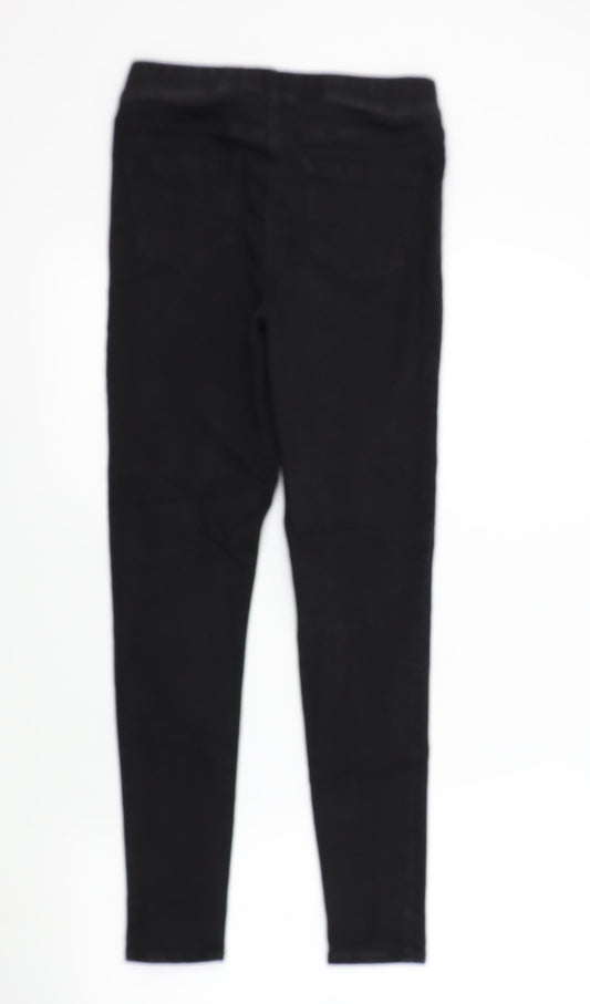 Womens UK Size 10 Studio Regular Fit Skinny Black Jeans