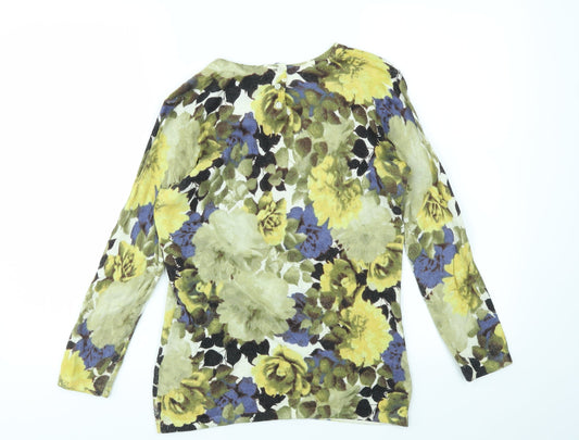 Cynthia Rowley Womens Multicoloured Geometric Pullover Jumper Size S