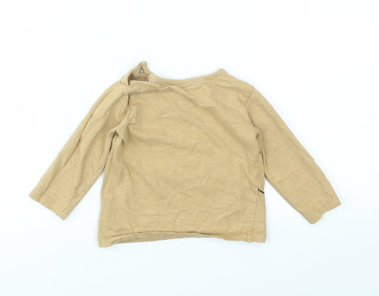 George Baby Brown Basic T-Shirt Size 6-9 Months