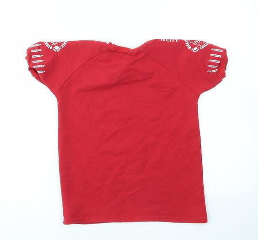 Preworn Boys Red Basic T-Shirt Size 12 Years