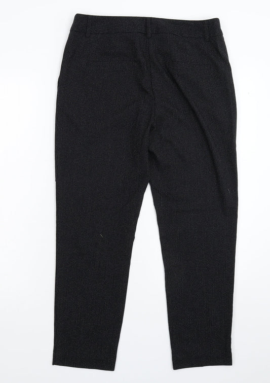 Womens UK Size 10 NEXT Slim Fit Dress Pants Black Trousers